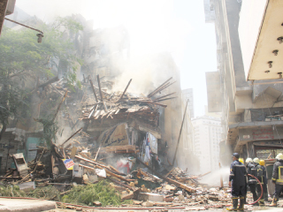 شرارة كهربائية سبب حريق «الفجالة»