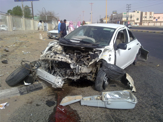 إصابة 24 شخصاً فى 3 حوادث تصادم بالبحيرة