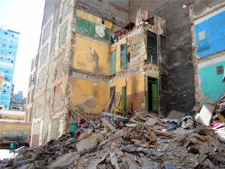 تفحم مسن فى حريق عقار بالإسكندرية