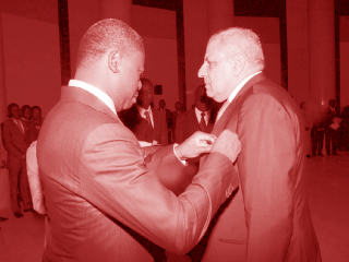 رئيس توجو يقلد محلب الوسام الوطنى