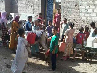 المياه الملوثة تدمر  صحة «القيناوية»