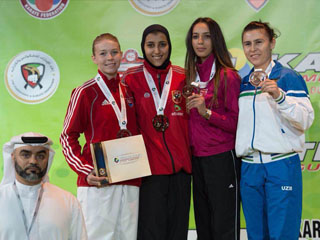 6 ميداليات لمنتخب الكاراتيه ببطولة البريميرليج بدبى