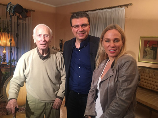 شيرين رضا تشارك الليثى تقديم أول حوار لوالدها