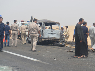 مقبرة جماعية على طريق قنا - نجع حمادى
