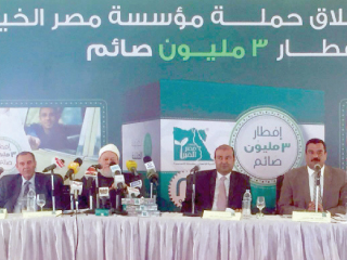 خالد حنفى وعلى جمعة يدشنان حملة لإفطار 3 ملايين صائم طوال رمضان