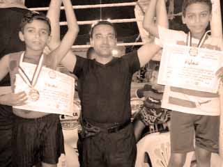 جاسر ولؤى فتحى الضبع يحصلان على المركز الأول  فى الكيك بوكسينج