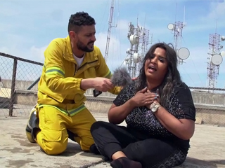 فزع الكويتية هيا الشعيبى فى «رامز بيلعب بالنار»