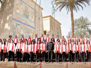 كورال القاهرة الاحتفالى يمثل مصر فى أولميبياد سوتشى بروسيا