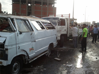 مصرع وإصابة 13 شخصاً فى حادثى تصادم بالمحافظات