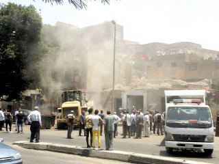 إزالة 9 مبان سكنية متعدية على الحرم الأثرى للقلعة