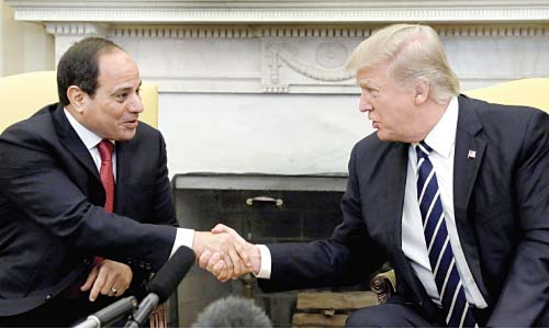 كواليس الاتصال بين السيسى وترامب