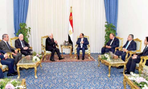 مصر تواصل جهودها لاستئناف عملية السلام