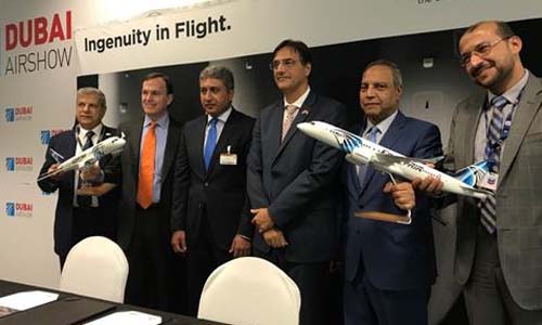 مصر للطيران وبومباردييه الكندية توقعان انضمام طائرات طراز الـCS300S