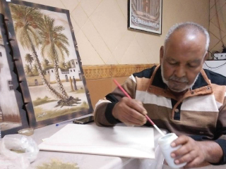 لوحات الرمال..  فن وتراث مصرى فى طريقه للزوال