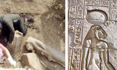 عين «سخمت» فلقت الحجر فى كوم الحيتان!