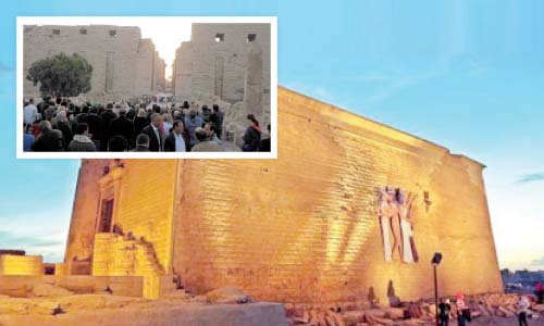 تعامد الشمس  على قدس الأقداس