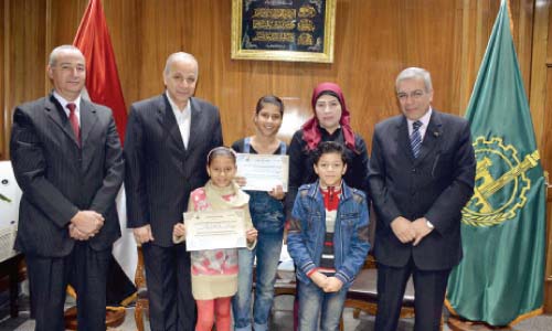 تكريم الفائزين ببطولة ألعاب القوى بمدارس القليوبية