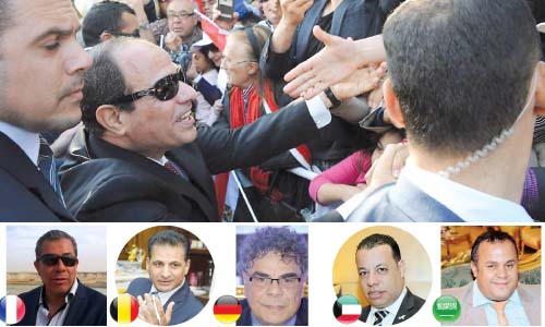 10 ملايين مصرى فى الخارج يطالبون بإعادة انتخاب السيسى