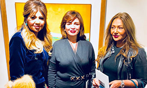 راتب وبوسى شلبى بمعرض «فاروق حسنى»