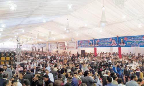 مؤتمر «كلنا معاك» لتأييد السيسى بـ«الصف» بحضور الآلاف