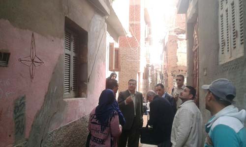 تصدع 4 عقارات فى «ميت خميس» بالمنصورة