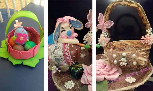 بالفوم والخيش.. ديكورات غادة من الكراكيب فى شم النسيم