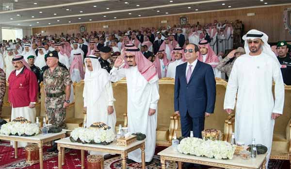 السيسى والزعماء العرب يشيدون بكفاءة قوات «درع الخليج 1»