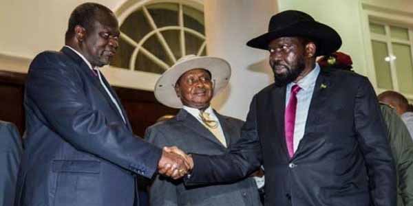 مباحثات أوغندا تنتهى بتقاسم السلطة بين سلفاكير ومشار
