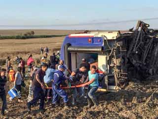 ارتفاع حصيلة قتلى حادث قطار فى تركيا