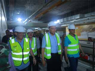 عرفات: يتابع معدلات تنفيذ الجزء الأول للمرحلة الرابعة بالخط الثالث للمترو