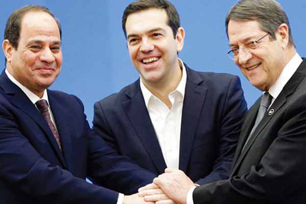 قمة «التعاون الثلاثى» بشرق المتوسط