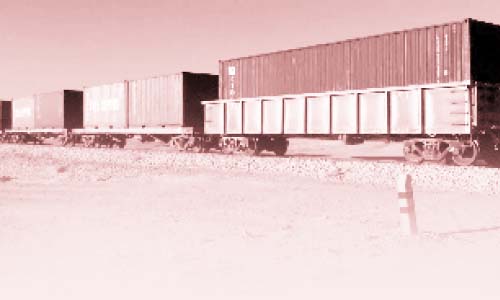 لأول مرة بمصر عربات سكك حديدية لنقل الحاويات