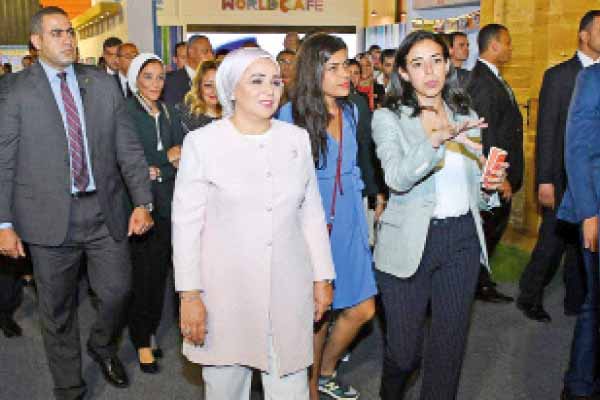 قرينة الرئيس: منتدى شباب العالم تجربة مميزة وفريدة