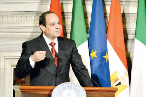 الرئيس فى «باليرمو» لحل أزمة ليبيا