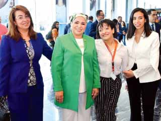 قرينة الرئيس تدعو للشراكة بين الشباب والمستثمرين حول العالم