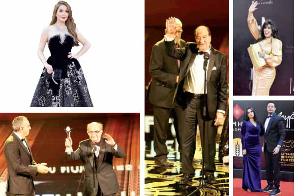 نجوم الفن على السجادة الحمراء فى افتتاح الدورة الـ40 للقاهرة السينمائى