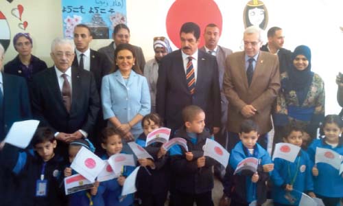 وزيرا التعليم والاستثمار يتفقدان المدرسة اليابانية بالعبور