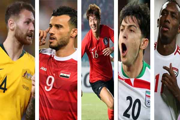 أخطر 5 مهاجمين فى آسيا