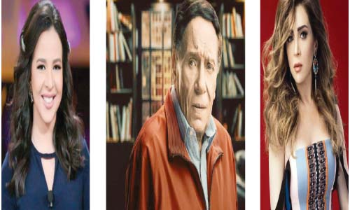 الزعيم ومى وياسمين  داخل الاستديوهات هربًا من «البرد»