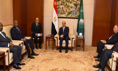 السيسى يلتقى رئيس البنك الإفريقى للتنمية