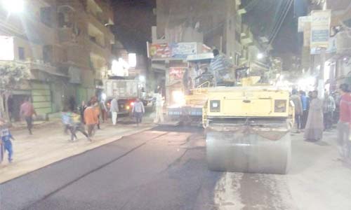 4.5 ملايين جنيه لرصف شوارع المنيا