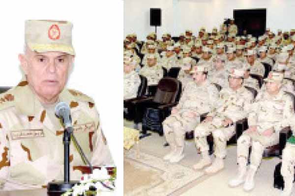 رئيس الأركان يشهد المرحلة الرئيسية للمشروع التكتيكى «طاهر ـــ 63»