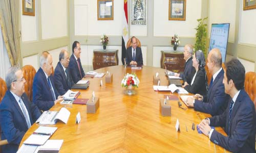 الرئيس يوجه بالإسراع فى تنفيذ المنظومة الجديدة لإدارة المخلفات الصلبة