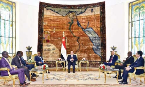 السيسى يضع أولويات عمل البرلمانات الإفريقية