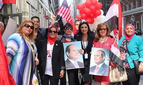 الجاليات المصرية بنيويورك تسهر حتى الصباح على أنغام «تسلم الأيادى» وبنحبك يا ريس