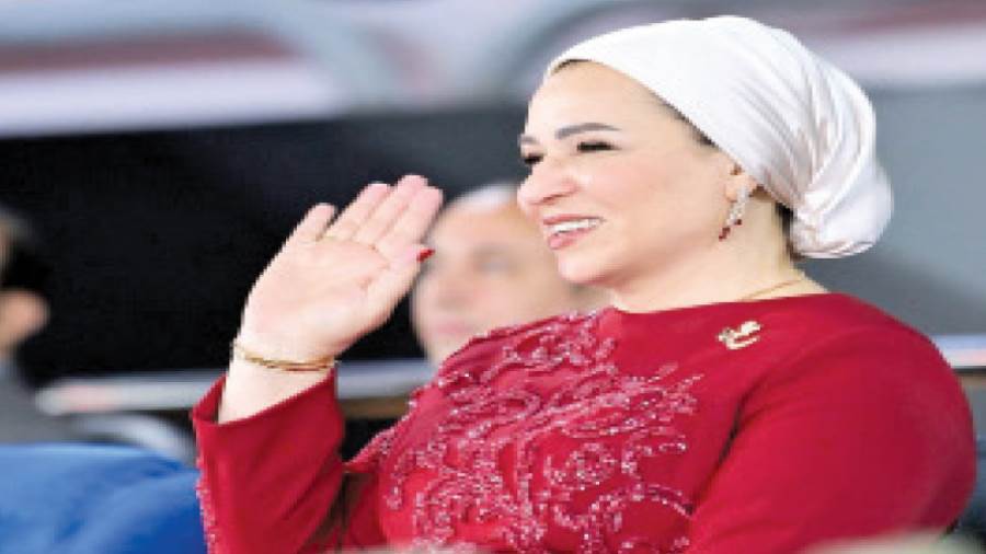 السيدة انتصار السيسى قرينة الرئيس عبد الفتاح السيسى