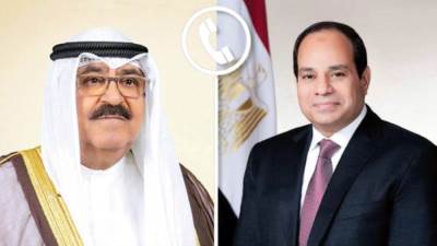 الرئيس السيسى وأمير الكويت يحذران من استمرار الاعتداءات الإسرائيلية على الشعب الفلسطينى
