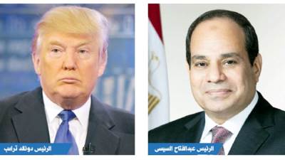 الرئيس السيسى يتلقى التهنئة من نظيره الأمريكى بمناسبة عيد الفطر المبارك