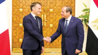 ماكرون: مصر شريك استراتيجى لفرنسا ونحرص على استقرارها 