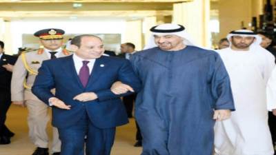 قمة «مصرية ـــ إماراتية» فى أبوظبى لتعزيز التعاون الثنائى بالمجالات الاقتصادية والاستثمارية